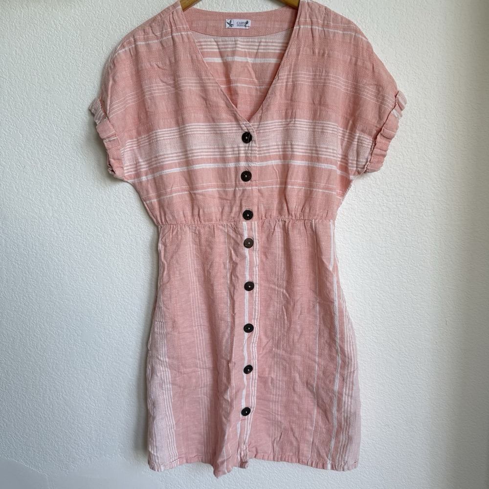 Carve Designs Dress Womens Size M ‎ Willow Linen Blend Beach Coastal